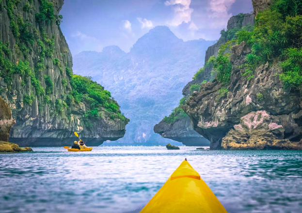 Kayak your way through the limestone wonders of Ha Long Bay