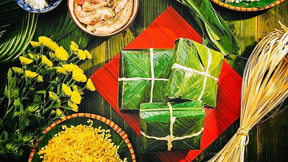The beauty of  "Bánh Chưng"  in Vietnamese culinary culture