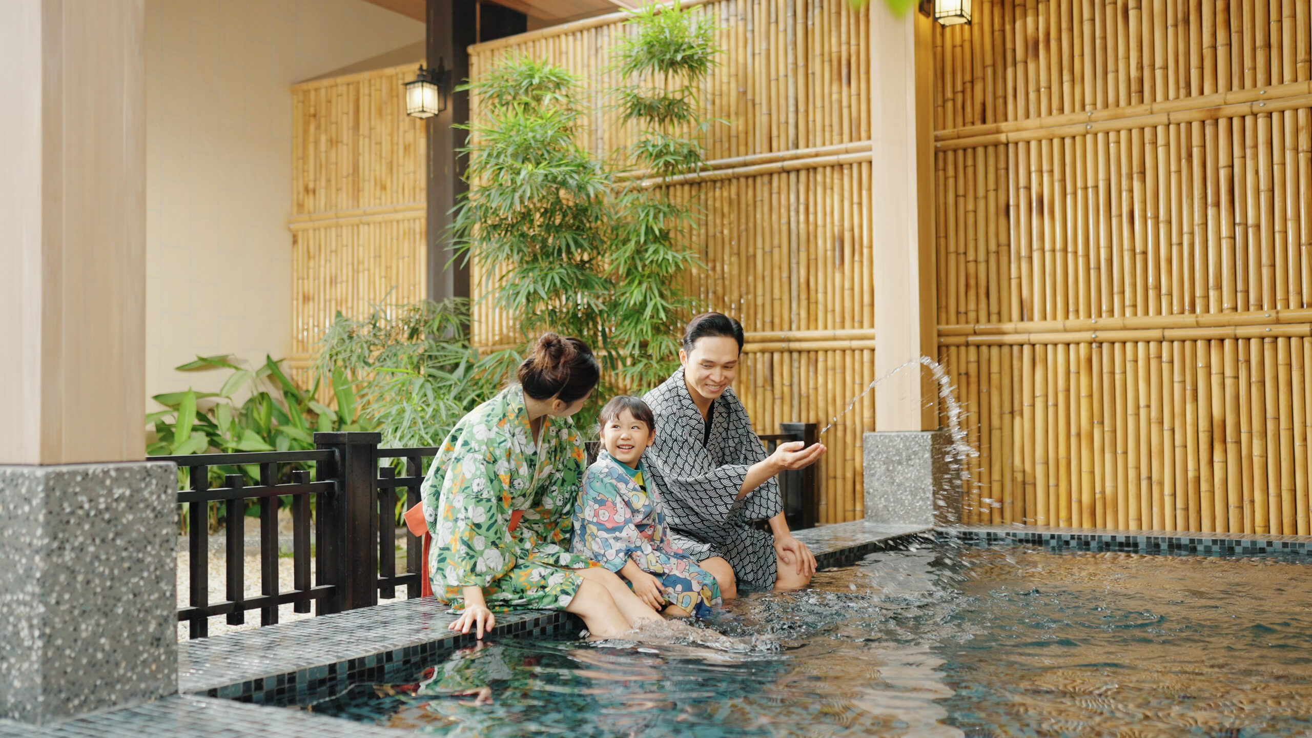 Soak in the mineral rich waters of Thanh Thuy hot springs