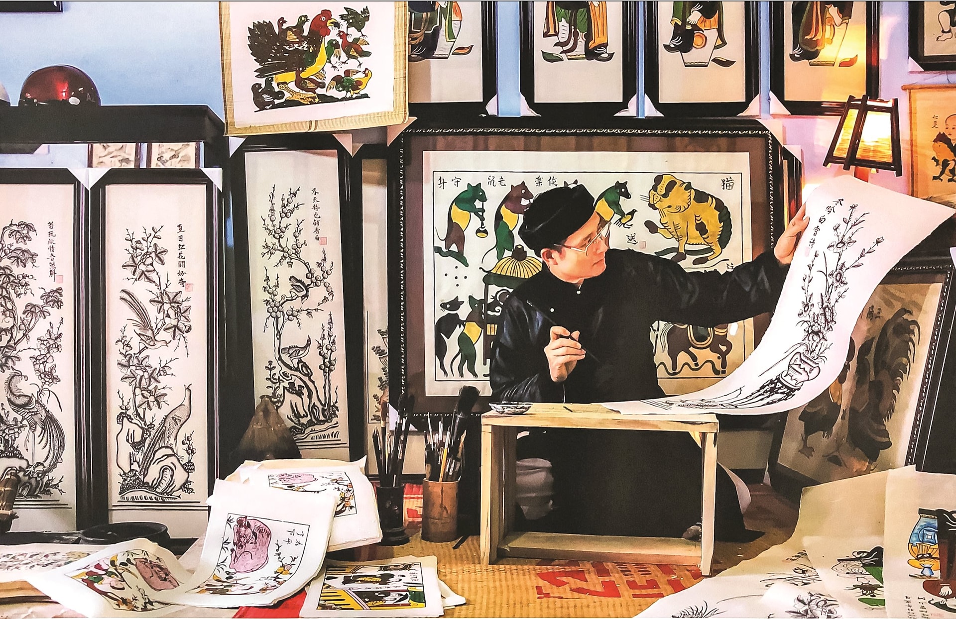 Unveil the Artistic Heritage of Dong Ho Folk Woodcut Paintings